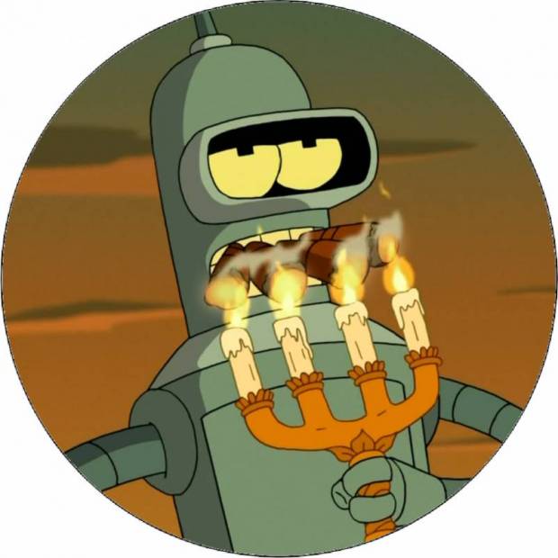 Jedlý papír Futurama Bender se svícnem 19,5 cm