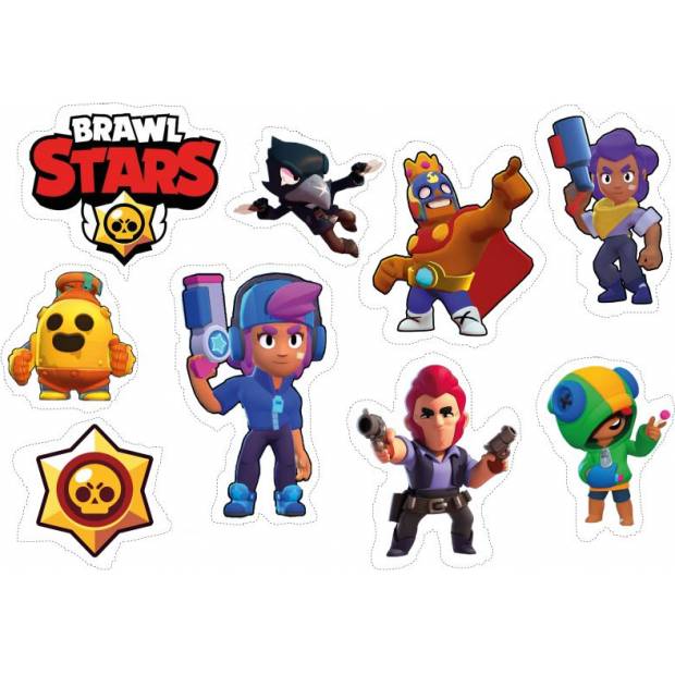 Jedlý papír k vystříhnutí Brawl Stars