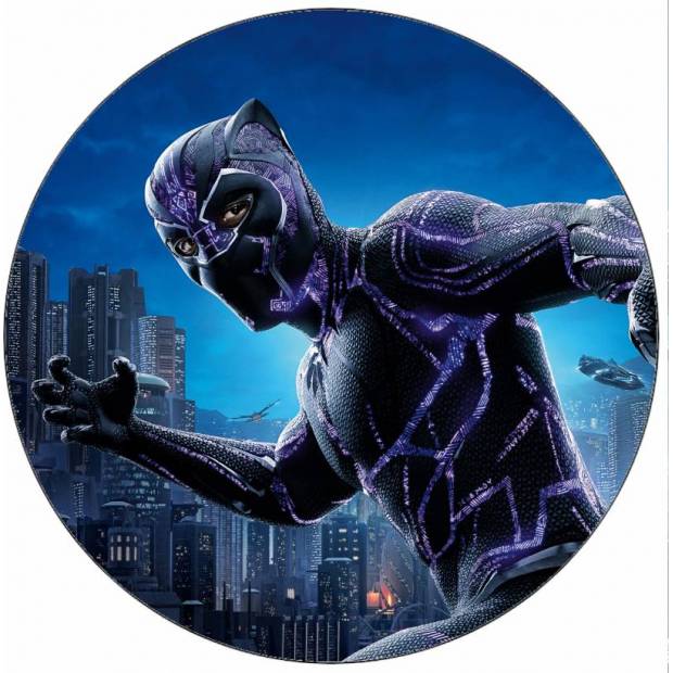 Jedlý papír Avengers Black Panther ve městě 19,5 cm