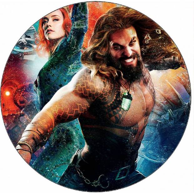 Jedlý papír Aquaman pod vodou 19,5 cm