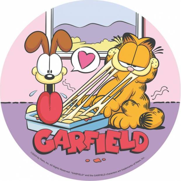 Jedlý papír garfield 20cm