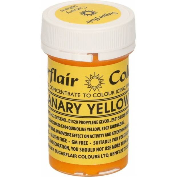 Gelová barva canary yellow 25g