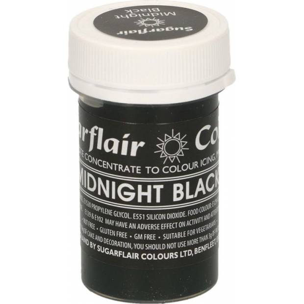 Gelová barva midnight black pastelová 25g