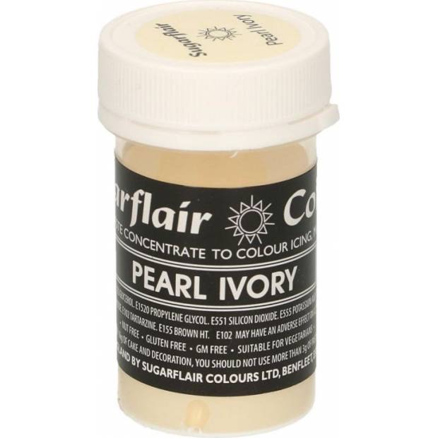 Gelová barva perl ivory pastelová 25g