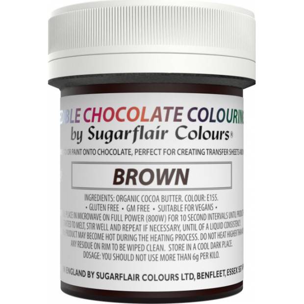 Barva do čokolády brown 35g