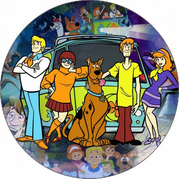 Jedlý papír Scooby doo a přátelé 19,5 cm