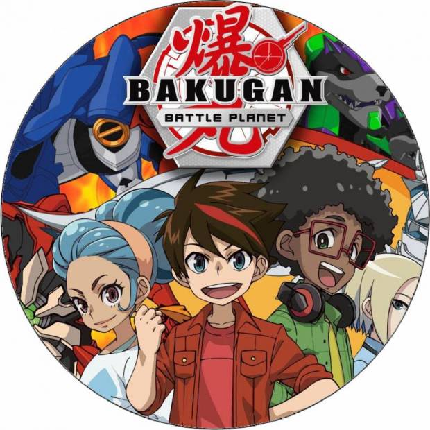 Jedlý papír Bakugan tým 19,5 cm