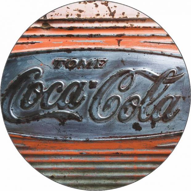 Jedlý papír Coca cola cedule vintage 19,5 cm