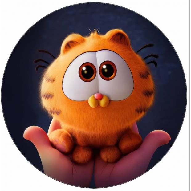 Jedlý papír Garfield koťátko v dlaních 19,5 cm