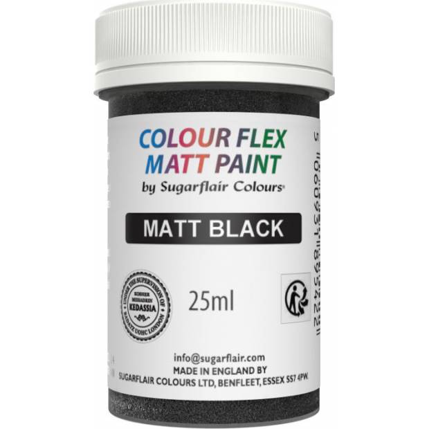 Gelová barva matt black 25g