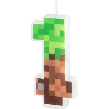 Svíčka minecraft 7cm číslo 1