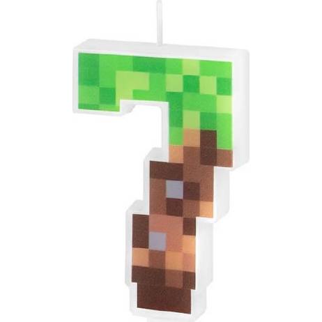 Svíčka minecraft 7cm číslo 7