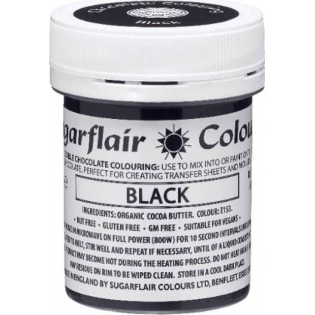 Barva do čokolády black 35g