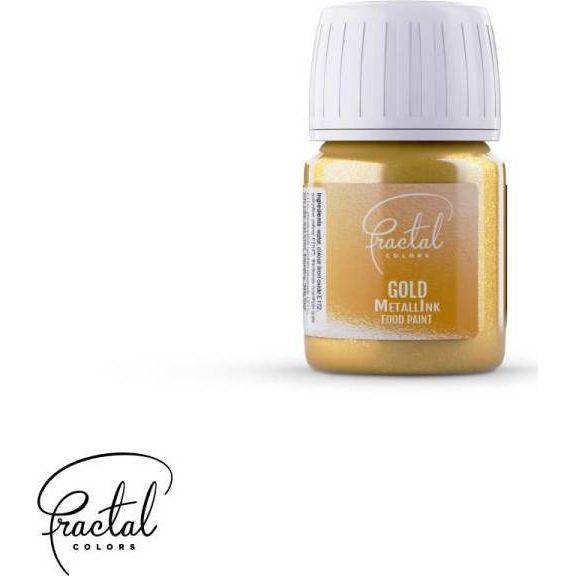 Tekutá metalická barva Fractal - Gold (30 ml)