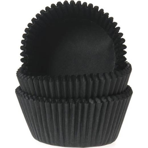 Černé košíčky na cupcake 1000ks 50x33mm