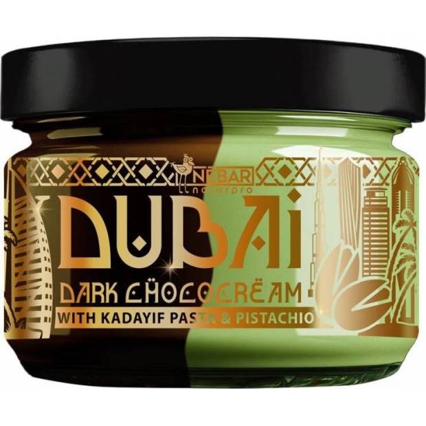 Nébar Dubai krém s příchutí hořké čokolády s pistáciemi a kadayifem (180 g)