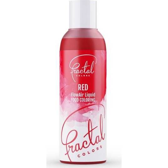 Airbrush barva tekutá Fractal - Red (100 ml) - dortis