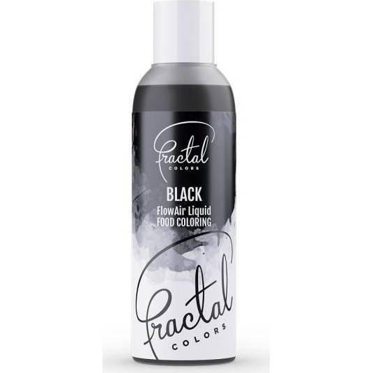 Airbrush barva tekutá Fractal - Black (100 ml) 6117 dortis - dortis