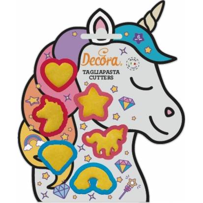 Sada vykrajovátek Unicorn - jednorožec 6ks - Decora