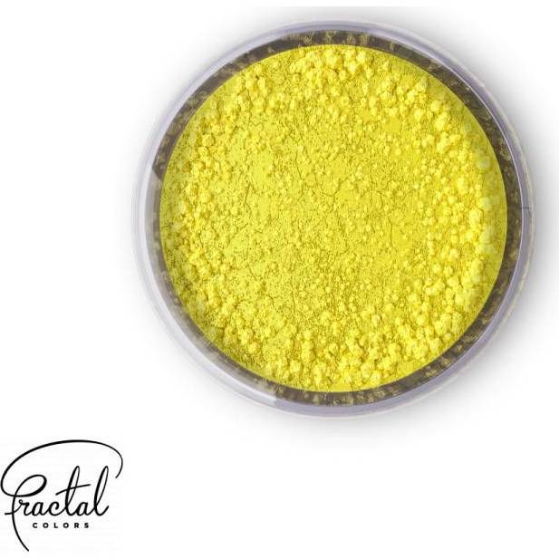 Jedlá prachová barva Fractal - Lemon Yellow (3 g) - dortis