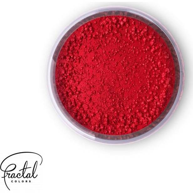 Jedlá prachová barva Fractal - Cherry Red (2,5 g) - dortis