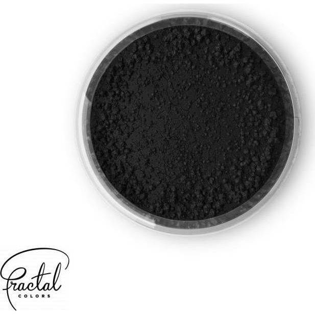 Jedlá prachová barva Fractal - Black (1,5 g) - dortis