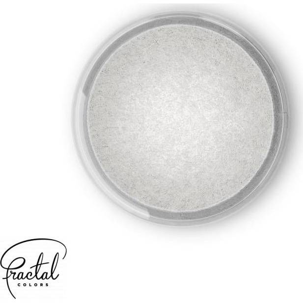 Dekorativní prachová perleťová barva Fractal - Pearl White (3,5 g) - dortis