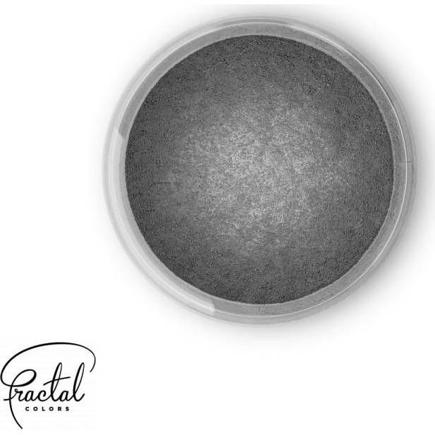 Dekorativní prachová perleťová barva Fractal - Dark Silver (2,5 g) - dortis