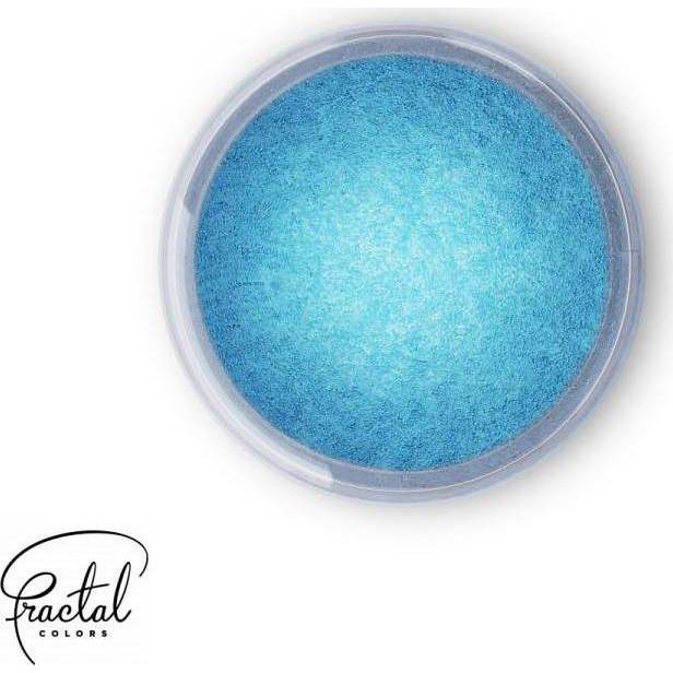 Dekorativní prachová perleťová barva Fractal - Crystal Blue (2,5 g) - dortis