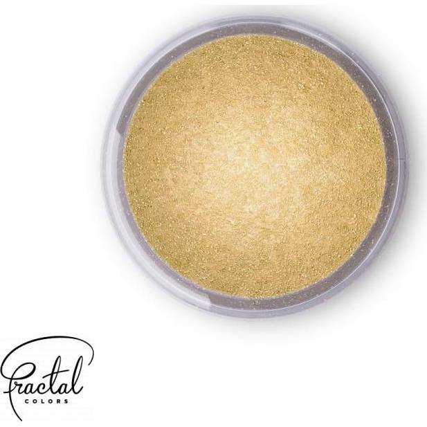 Dekorativní prachová perleťová barva Fractal - Golden Shine (3,5 g) - dortis