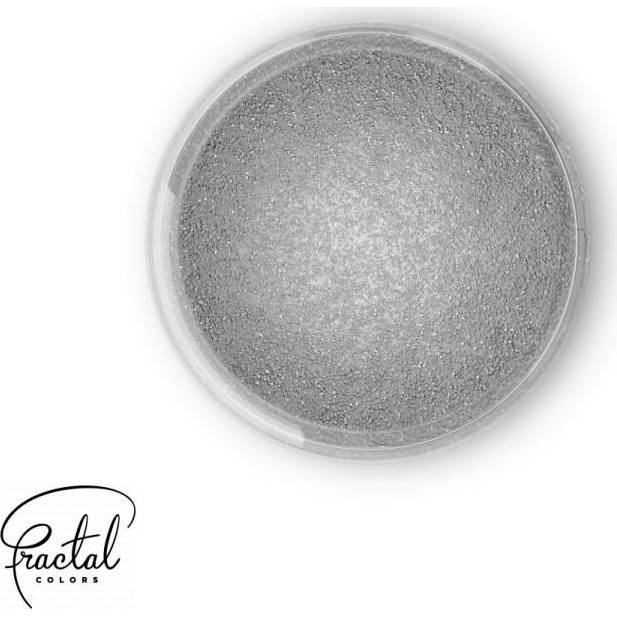 Dekorativní prachová perleťová barva Fractal - Sparkling Dark Silver (3,5 g) - dortis