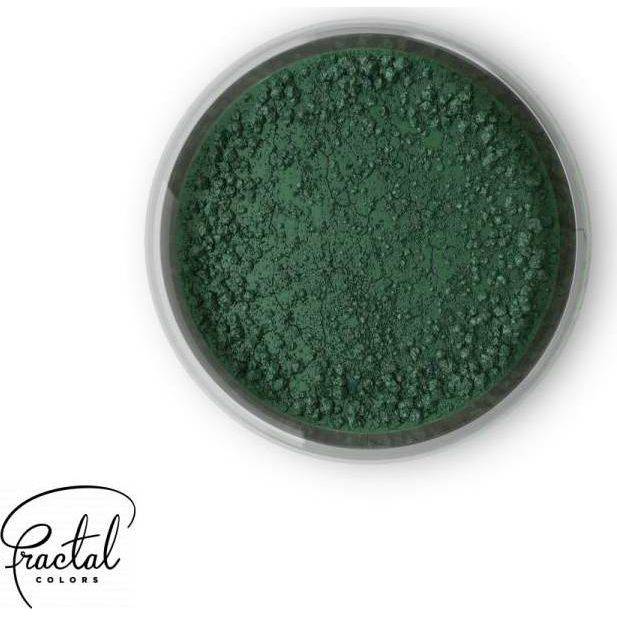 Jedlá prachová barva Fractal - Dark Green (1,5 g) - dortis