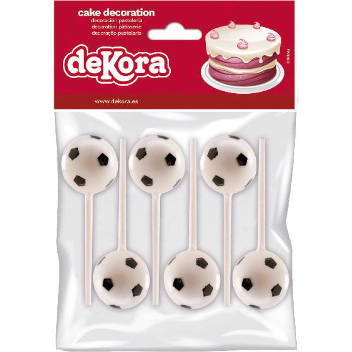 Zápich do dortu, nebo cupcakes - fotbalové míče - Dekora