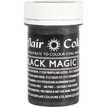 Gelová barva perleťová Sugarflair (25 g) Black Magic - Sugarflair