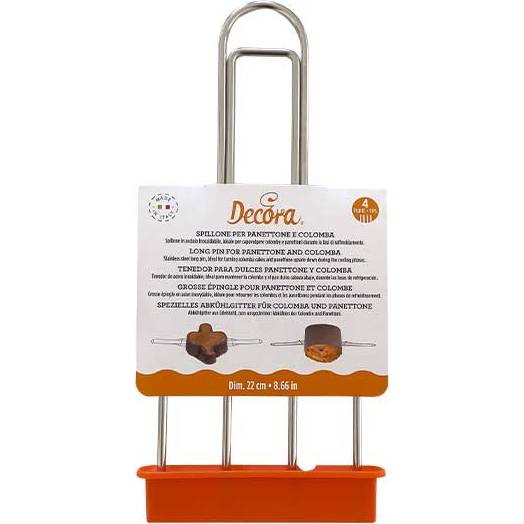 Pomůcka pro vychladnutí panettone a colmba dvojitá 22cm - Decora - Decora