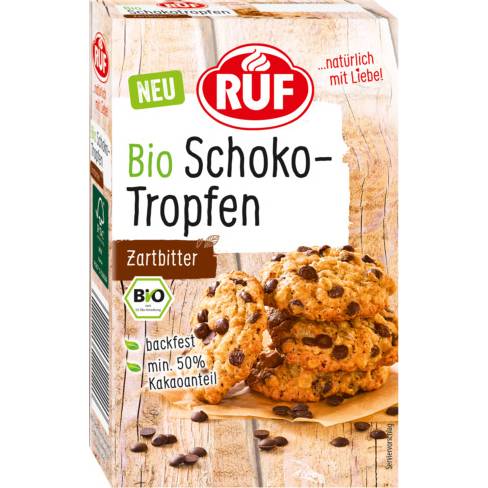 Bio čokoládové kapky 100g 50% kakaa - RUF