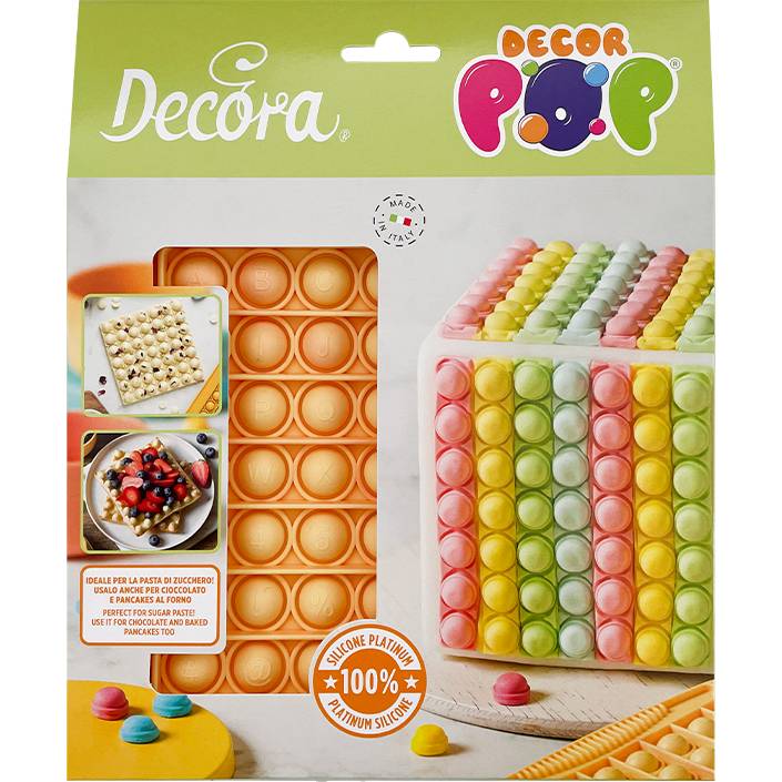 Silikonová forma POPIT DecorPop čtverec - Decora