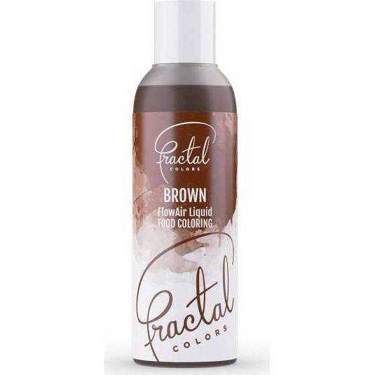 Airbrush barva tekutá Fractal - Brown (100 ml) - dortis