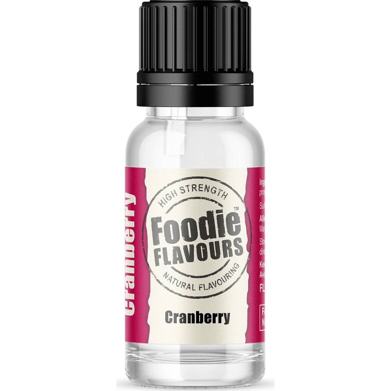 Přírodní koncentrované aroma 15ml brusinka - Foodie Flavours