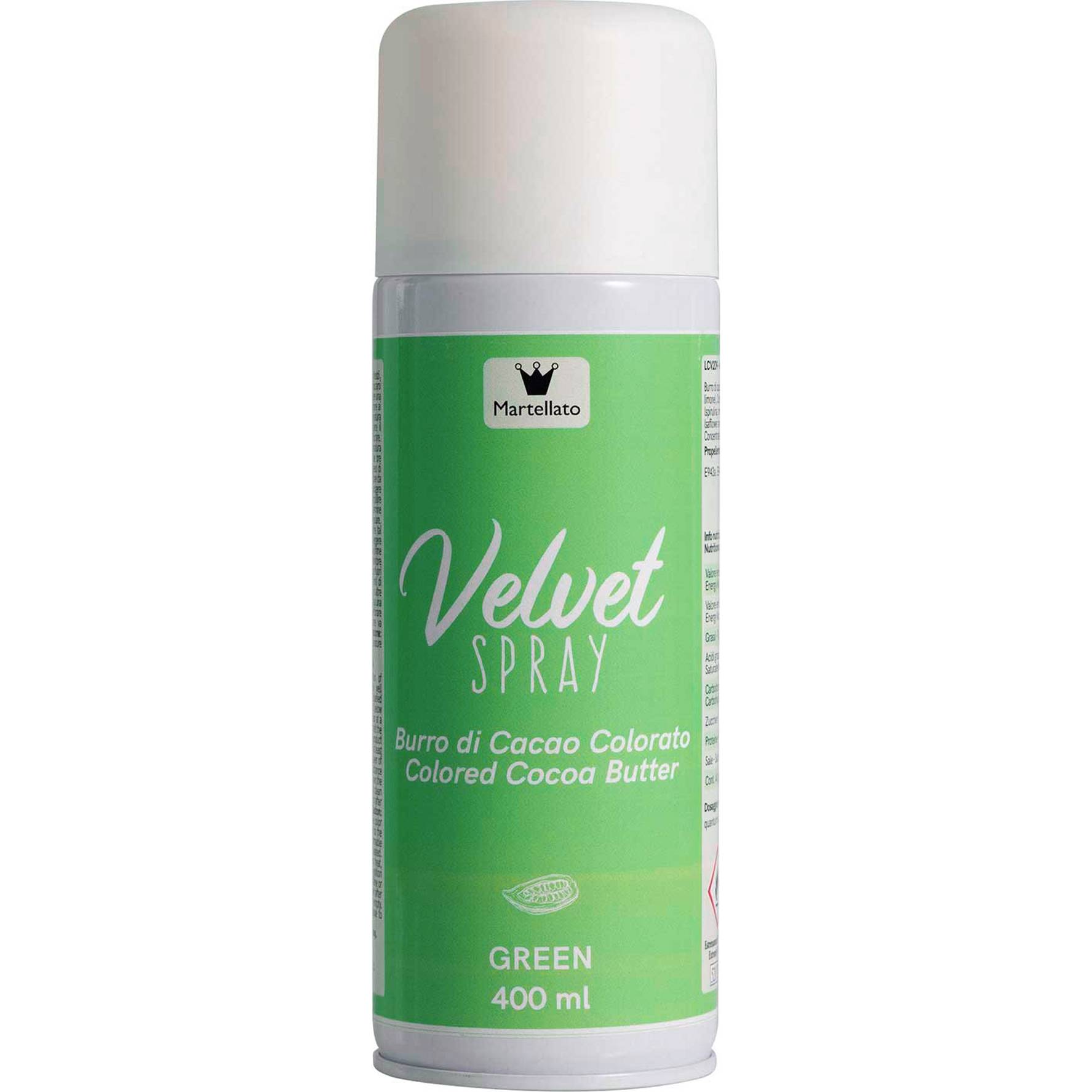 Zelený velvet sprej, 400 ml - Martellato