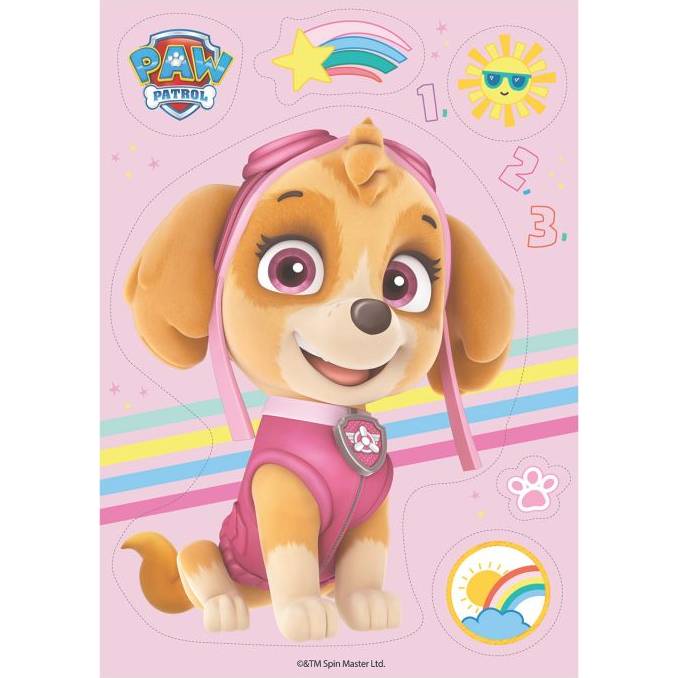 Jedlý papír 20cm paw patrol skye 14,8x21 cm - Dekora