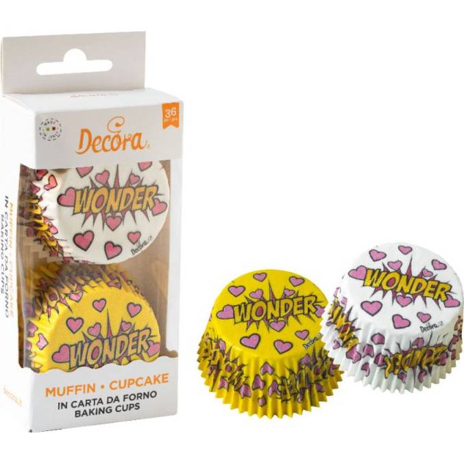 Košíčky na muffiny 36ks 50x32mm Wonder - Decora