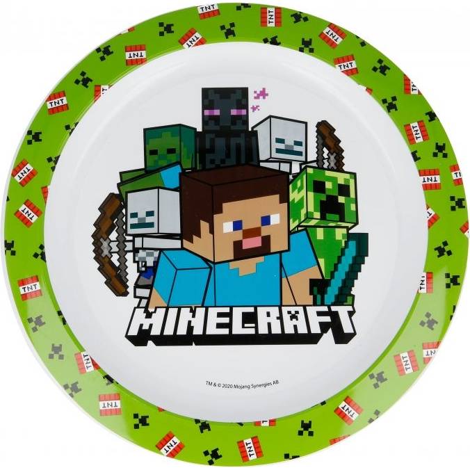 Plastový talíř Minecraft - STOR