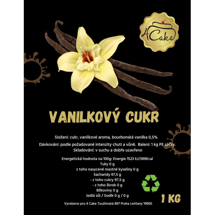 Vanilkový cukr 1 kg - dortis