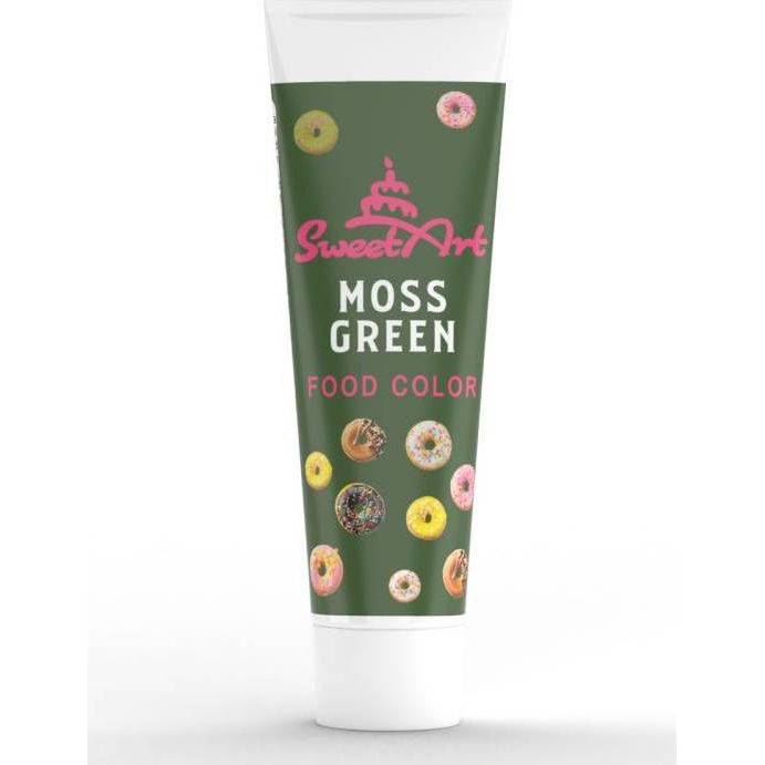 SweetArt gelová barva tuba Moss Green (30 g) - dortis