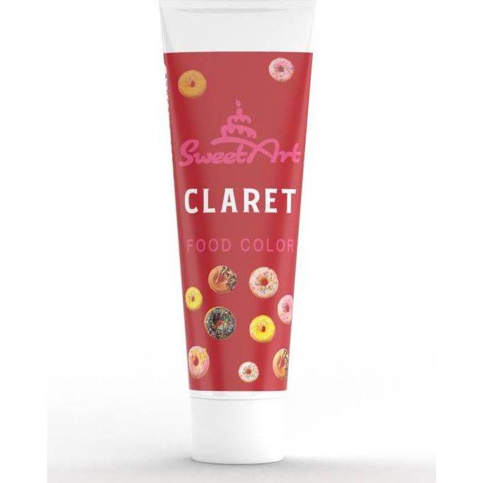 SweetArt gelová barva tuba Claret (30 g) - dortis