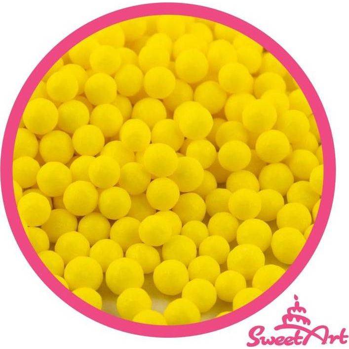 SweetArt cukrové perly žluté 5 mm (80 g) - dortis