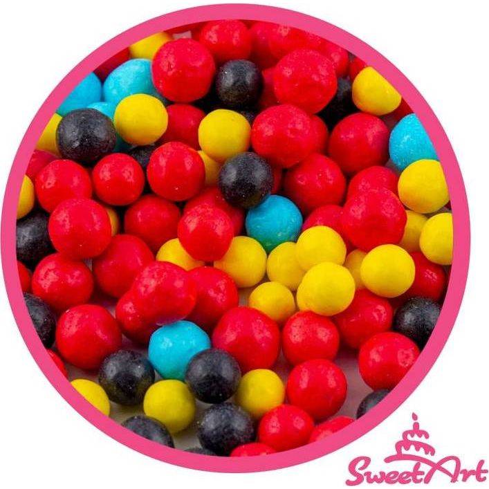 SweetArt cukrové perly Cars mix 7 mm (80 g) - dortis