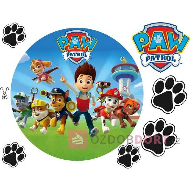 Jedlý papír k vystříhnutí Paw Patrol - Pictu Hap