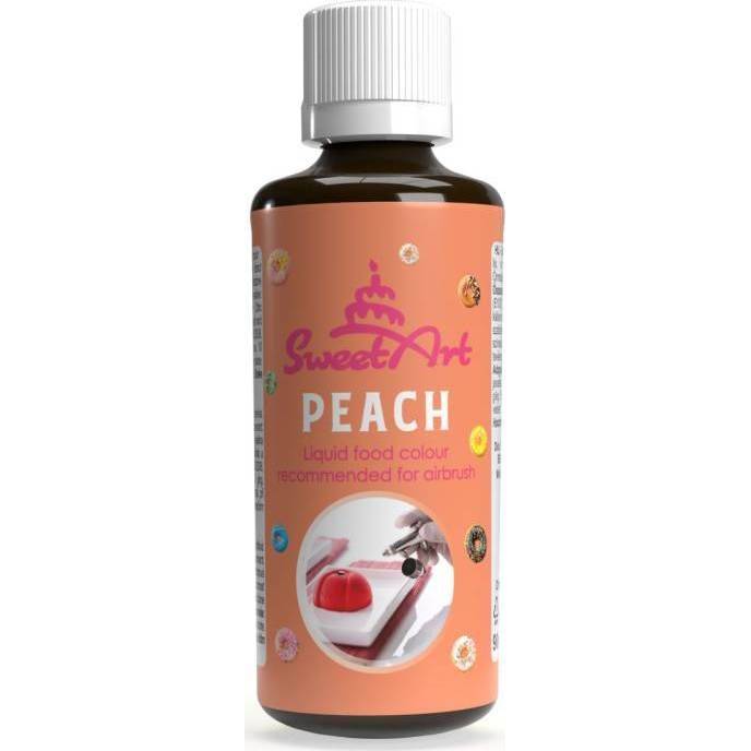 SweetArt airbrush barva tekutá Peach (90 ml) - dortis